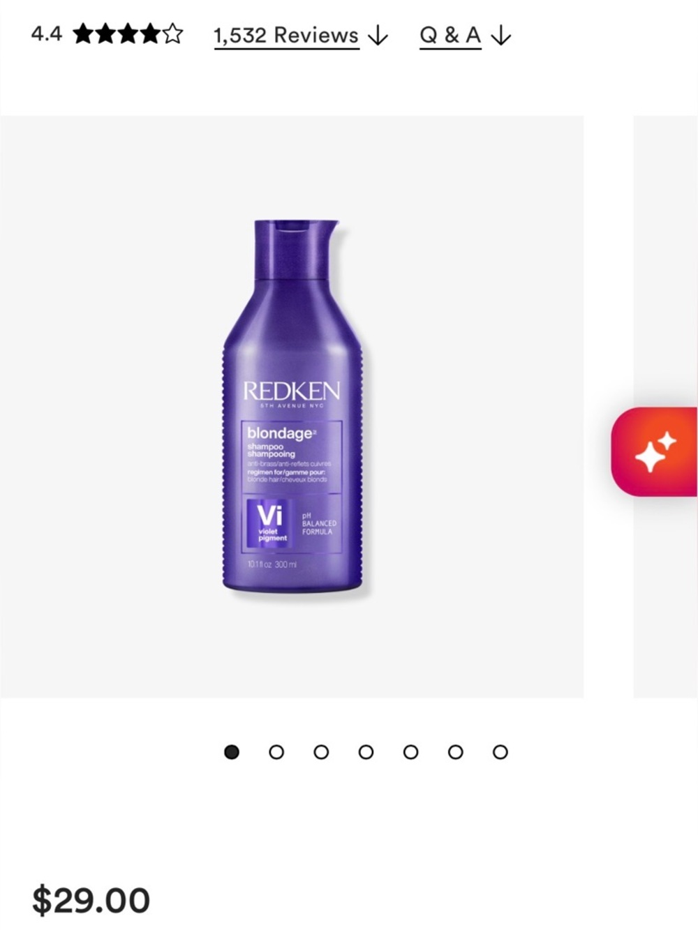Redken Blondage Shampoo - Purple